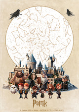Dětská hvězdná mapa ve stylu Harry Potter