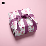 Dětský balicí papír Růžový skřítek s vlastním textem