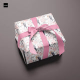 Svatební balicí papír s iniciály novomanželů