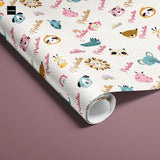 Dětský balicí papír Veselá ZOO se jménem