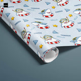 Balicí papír pro děti Veselý žralok s vlastním textem