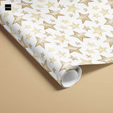 Vánoční balicí papír s vlastním textem hvězdy