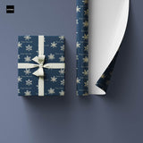 Vánoční balicí papír Vločky s vlastním textem