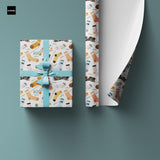 Vánoční balicí papír Ponožky, s věnováním