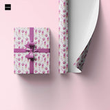 Balicí papír pro děti růžový se jménem