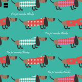 Balicí papír s vlastním textem jezevčík