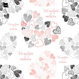 Dárkový balicí papír Srdce z lásky s vlastním věnováním