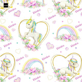 Balicí papír Jednorožci s věnováním pro děti