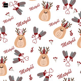 Vánoční balicí papír pro děti Sobíci se jménem