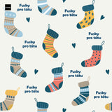 Vtipný balicí papír na ponožky se jménem