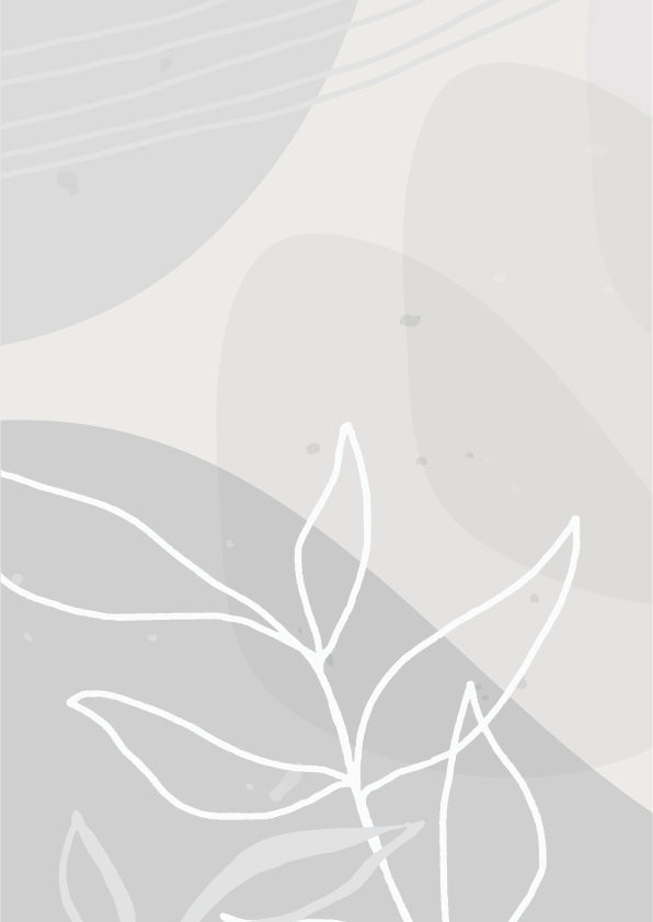 Plakát Botanical grey