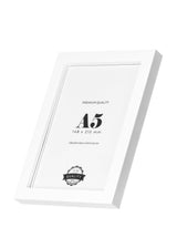Bílý dřevěný rám, 15x21cm, A5