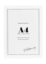 Bílý dřevěný rám, 21x30cm, A4