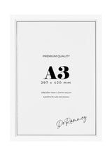 Bílý dřevěný rám, 30x42cm, A3