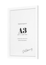 Bílý dřevěný rám, 30x42cm, A3