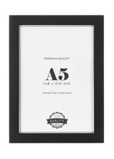 Černý dřevěný rám, 15x21cm, A5