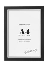 Černý dřevěný rám, 21x30cm, A4
