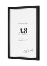 Černý dřevěný rám, 29,7x42cm, A3