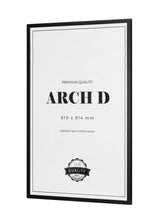 Černý dřevěný rám, 61x91cm, D0