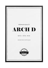 Černý dřevěný rám, 61x91cm, D0
