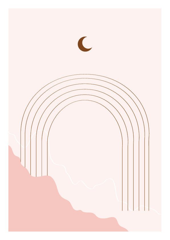 Plakát Pink abstract Set1