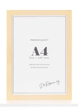 Přírodní dřevěný rám, 21x30cm, A4