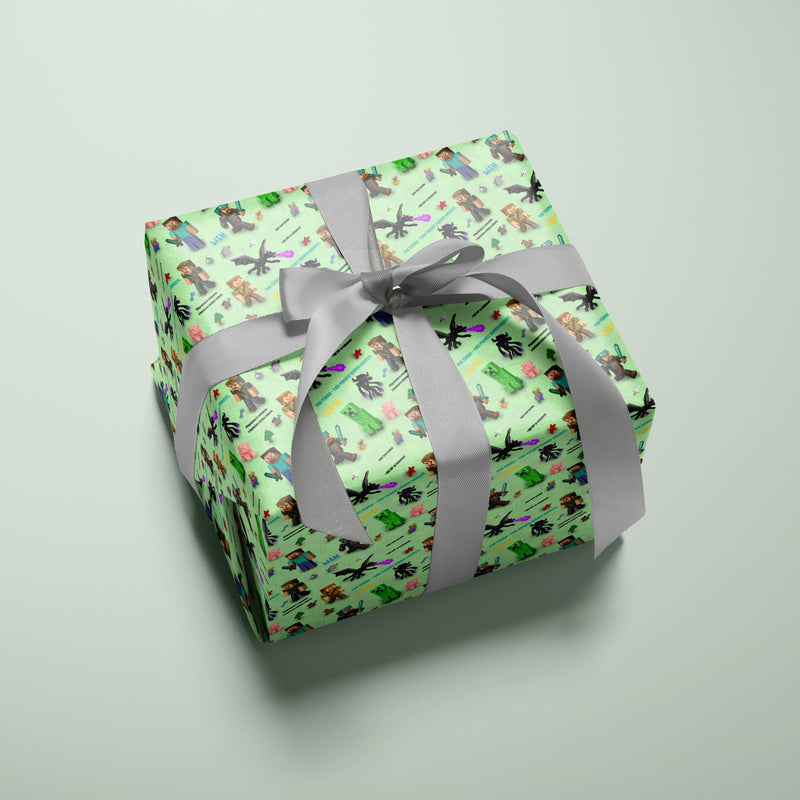 Balicí papír na míru: Ve stylu Minecraft (84x80cm)