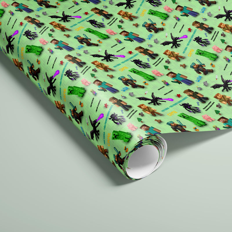 Balicí papír na míru: Ve stylu Minecraft (84x80cm)