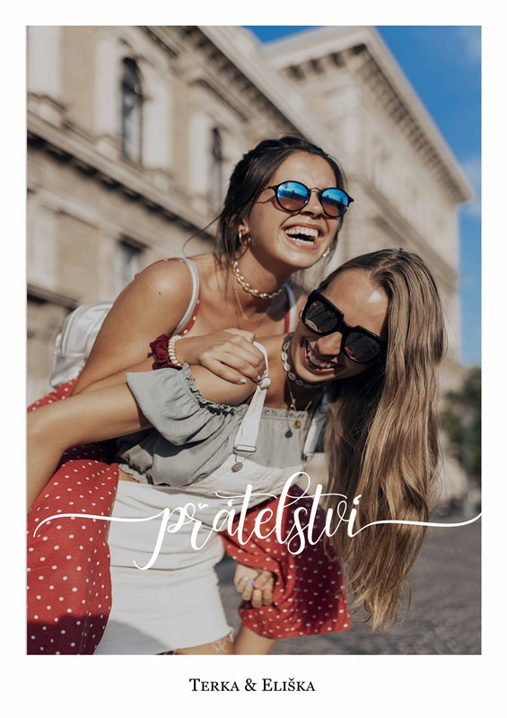 Plakát Vlastní fotografie s textem - přátelství