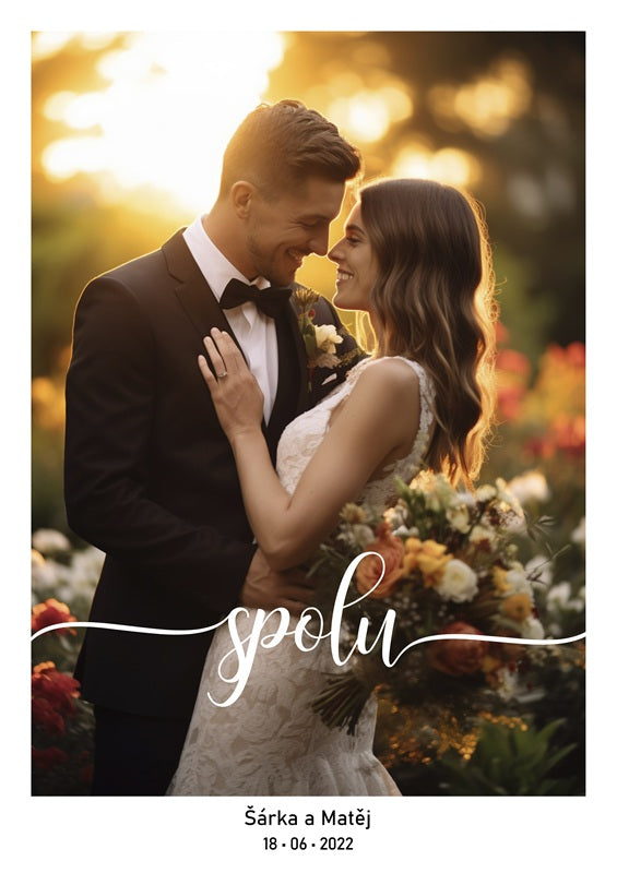 Plakát Vlastní fotografie s textem - spolu