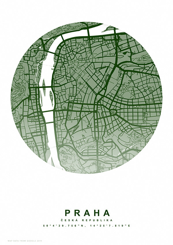 Vzpomínková mapa místa zelený kruh