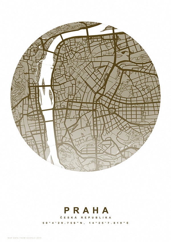 Vzpomínková mapa místa hnědý kruh