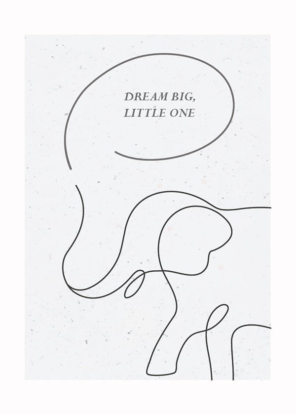 Plakát Dream big - A3