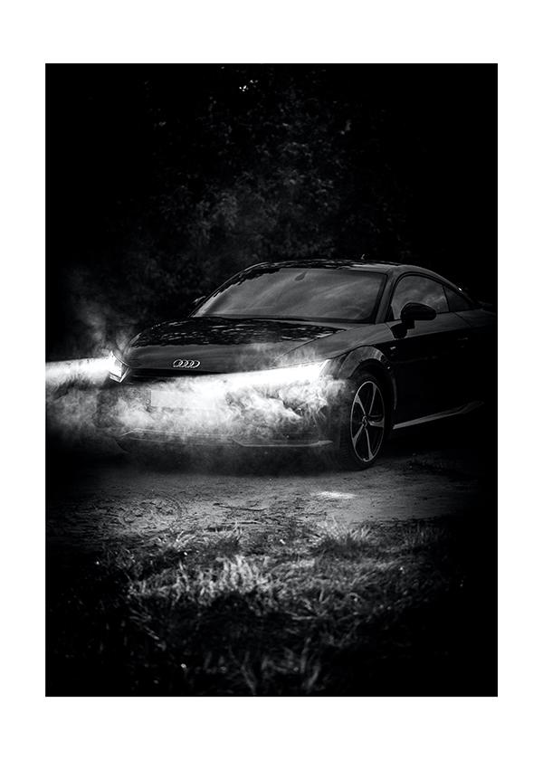 Plakát Audi v mlze