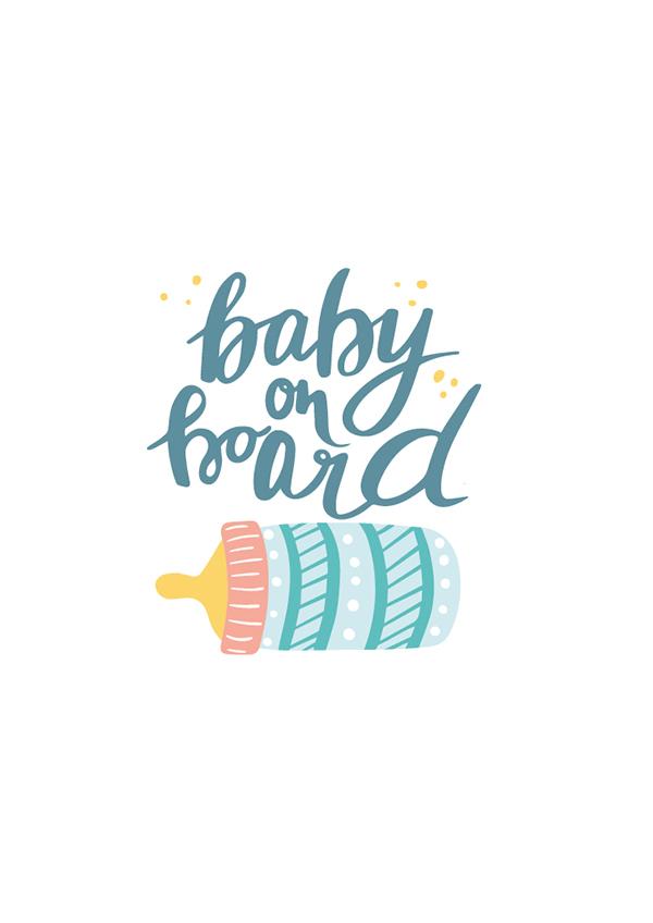 Plakát Baby on board