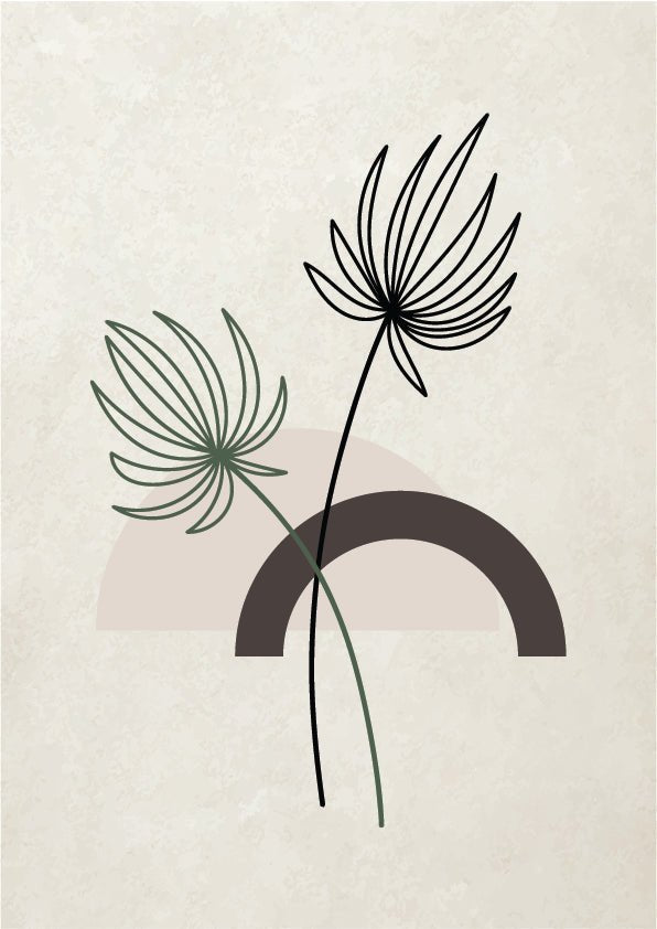Plakát Botanický půlkruh Set1