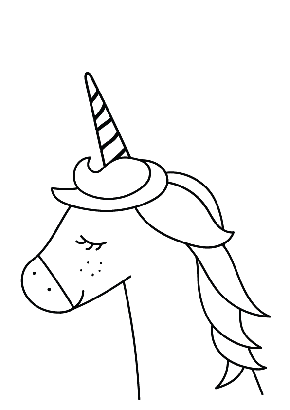 Plakát Černobílý jednorožec