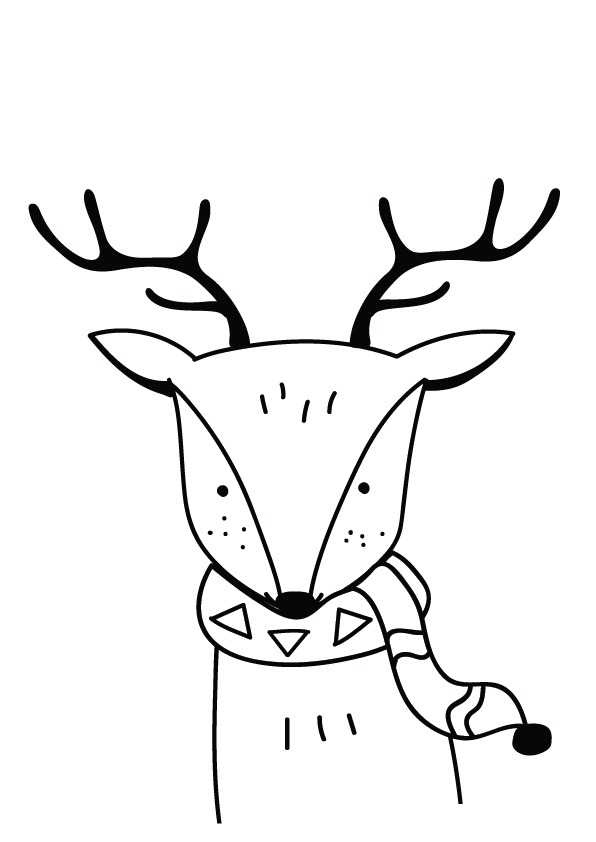 Plakát Černobílý jelen