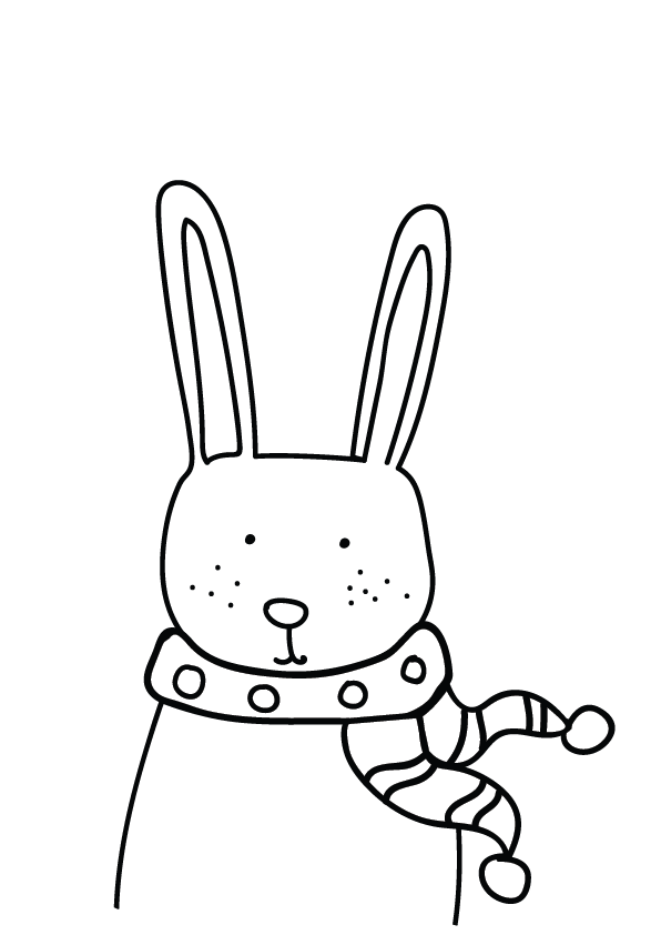 Plakát Černobílý králík