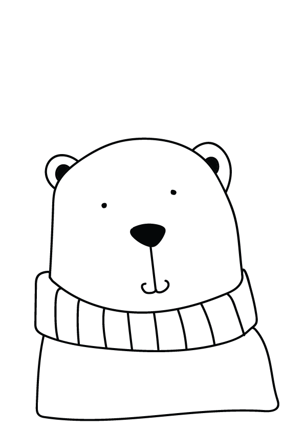 Plakát Černobílý medvěd