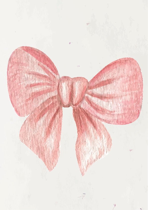 Plakát Červená malovaná mašle