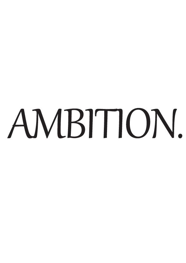 Plakát Ambition