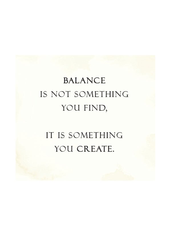 Plakát Balance is not something you find