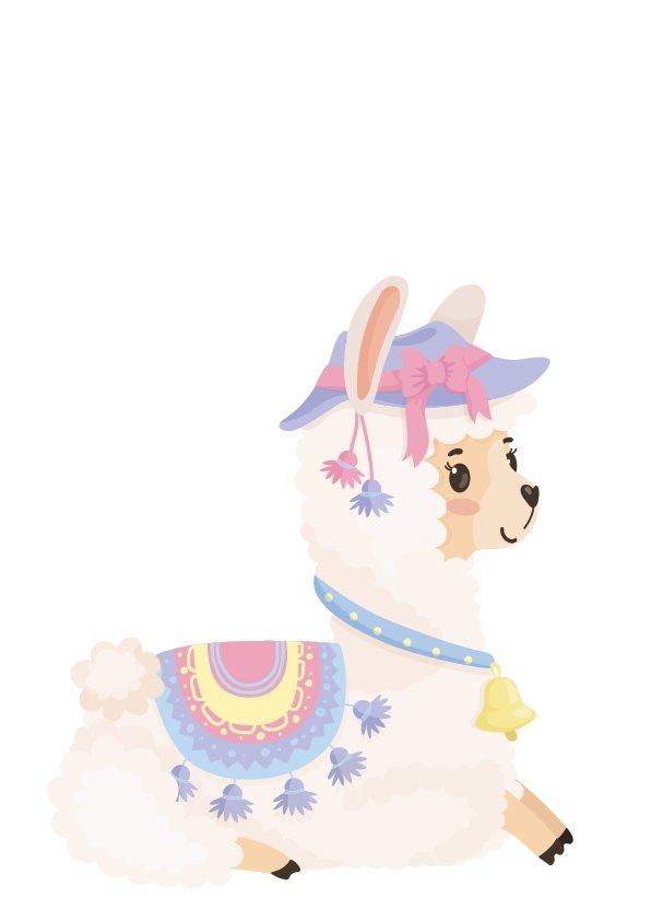 Plakát Cute lama 2