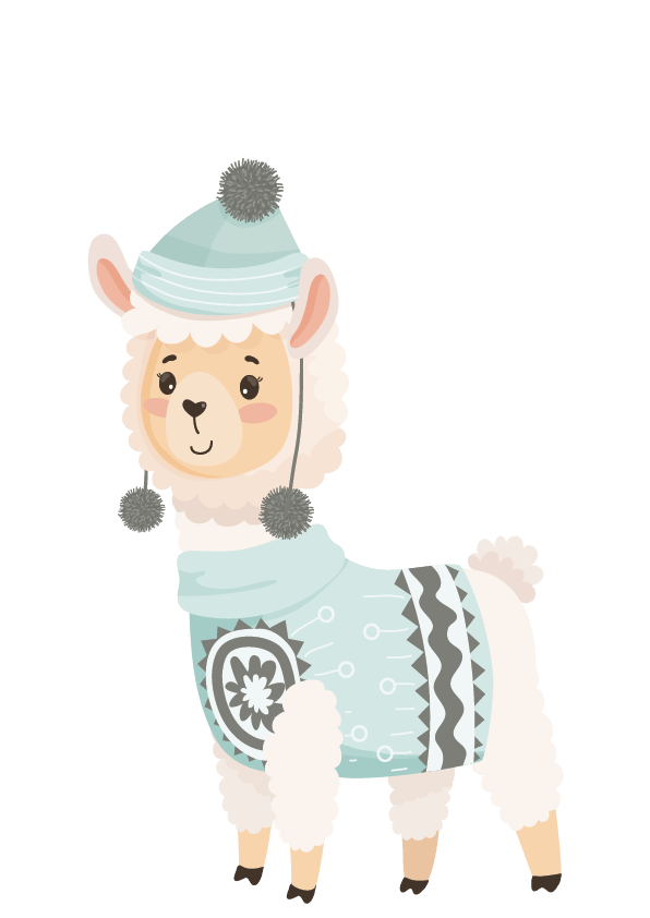 Plakát Cute lama 7