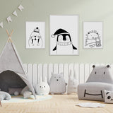 Plakát Černobílý mrož