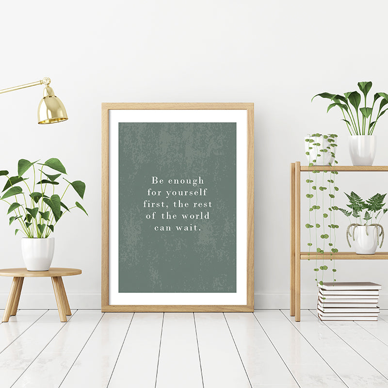Plakát Be enough for yourself first