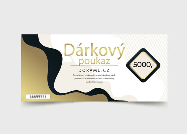 Dárkový poukaz 5000CZK