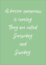 Plakát A better tomorrow is coming