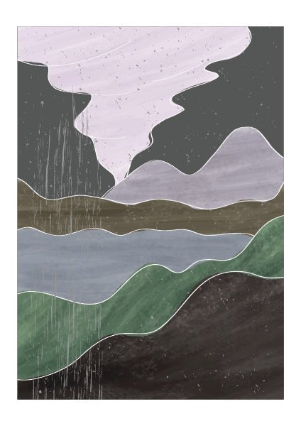 Plakát Abstraktní horizont Set1